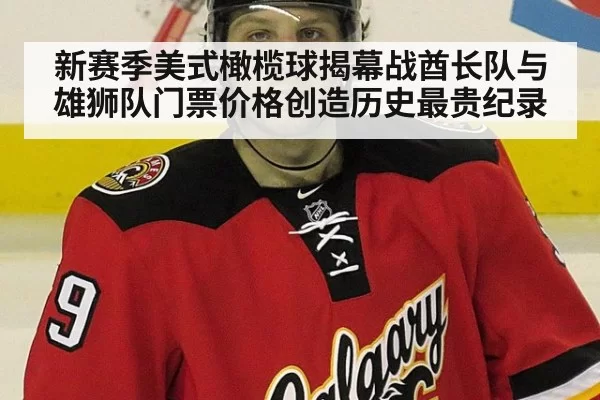 新赛季美式橄榄球揭幕战酋长队与雄狮队门票价格创造历史最贵纪录