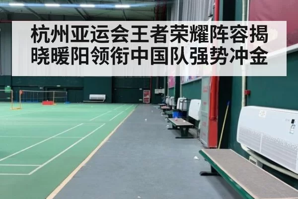杭州亚运会王者荣耀阵容揭晓暖阳领衔中国队强势冲金
